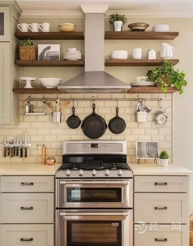 27款厨房收纳架置物架图片 这样装修小户型厨房最无压